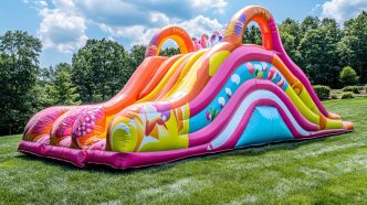 Cum procedez cu toboganele gonflabile în caz de vreme schimbătoare: vânt puternic, ploaie sau furtună?