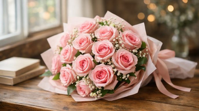 Semnificația trandafirilor roz în limbajul florilor