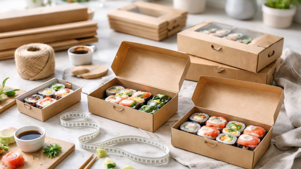 Ce dimensiune de cutie pentru sushi reduce cel mai bine risipa de ambalaj?