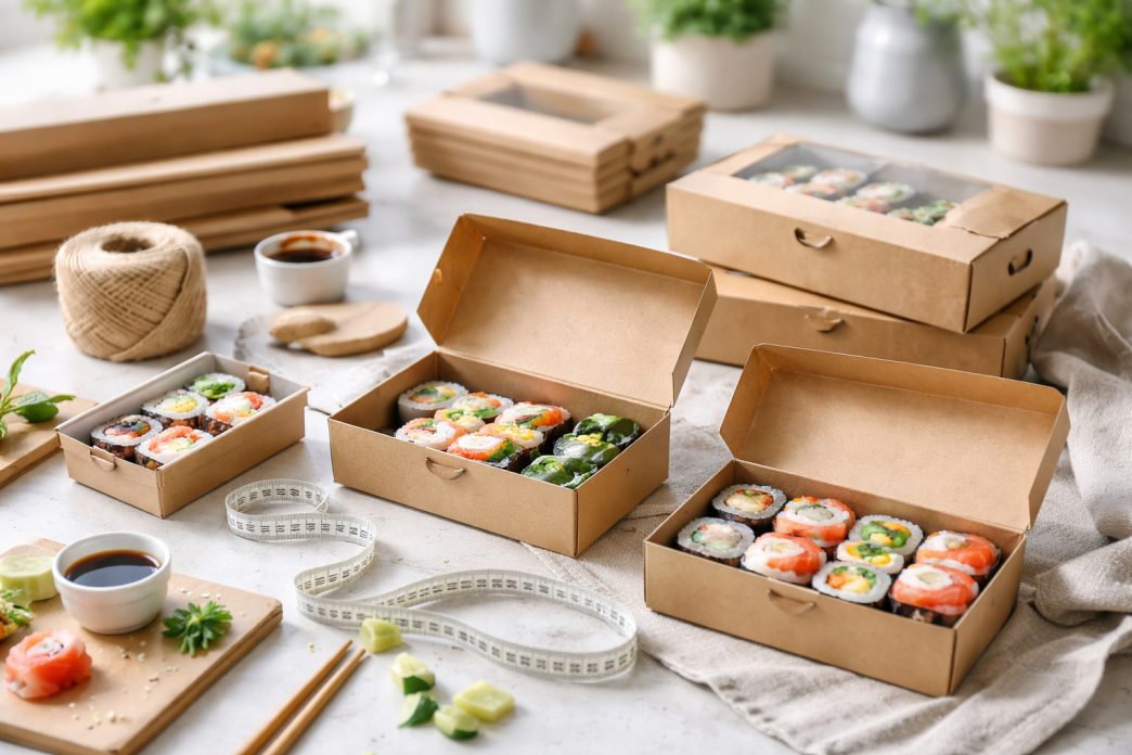 Ce dimensiune de cutie pentru sushi reduce cel mai bine risipa de ambalaj?