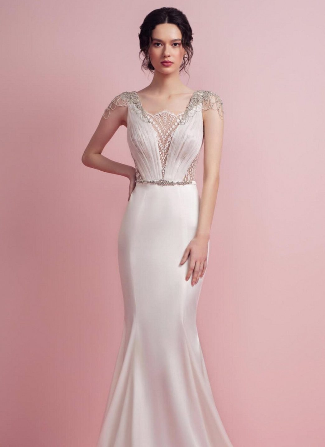 Rochie De Mireasa Sirena Bianca Lmt