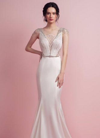 Rochie De Mireasa Sirena Bianca Lmt